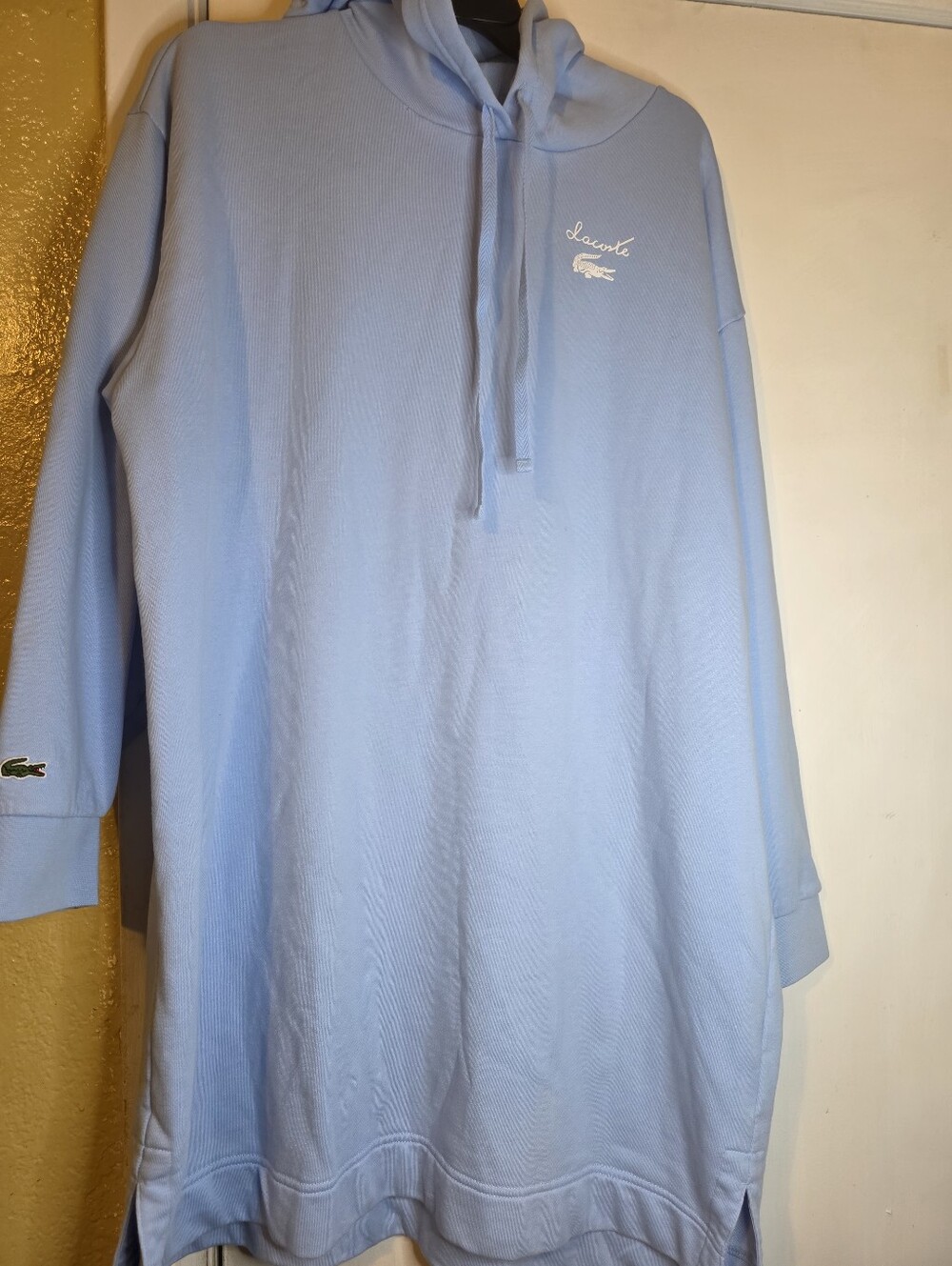 Lacoste Women Hoodie Dress Sz 44, XL 12 Oversized